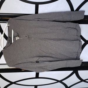 Men's Medium wings+horns Dark Grey Henley